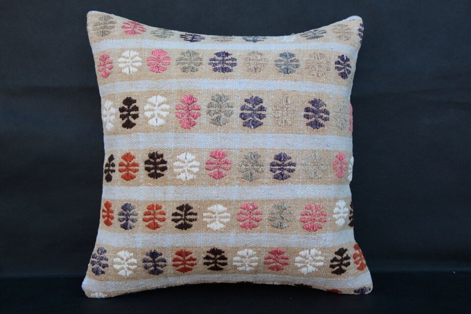 40cm　キリムピロー・ハンドメイドクッションカバー