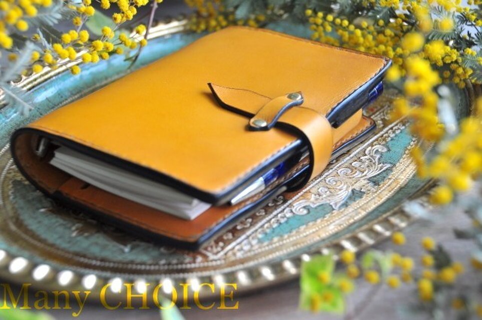 イタリアンバケッタ・エルバマット・システム手帳（ミモザ）