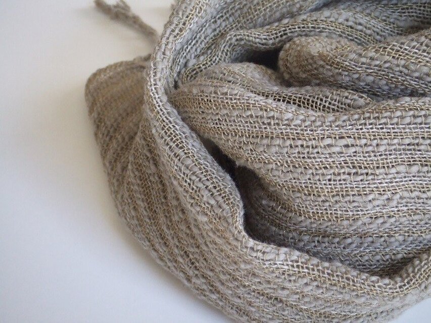 手織りストール・・ほろ苦き