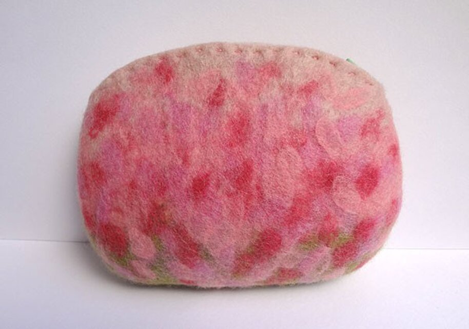 さくらさくらフェルトポーチ(＆さくらミニトレイ) CS0124