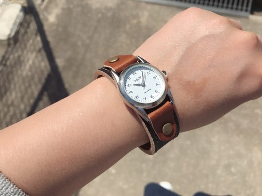 【送料無料】毎日つけていたくなる時計「ステッチラン 腕時計」受注生産（SRW-KBB-BA）Ⅱ