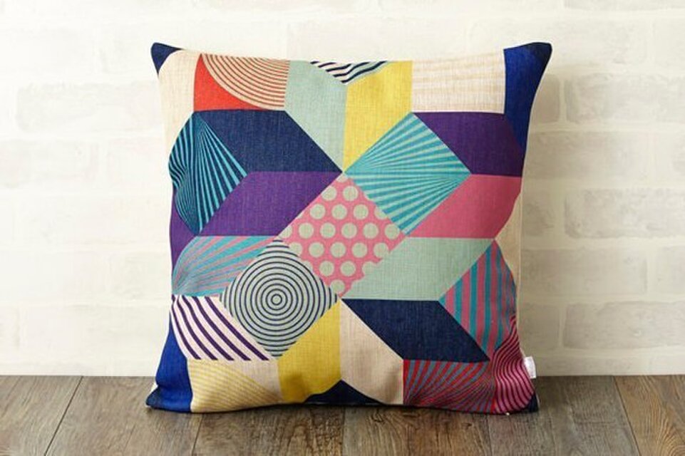 クッションカバー 45×45cm 北欧デザイン ジオパターン jubileecushionse291a