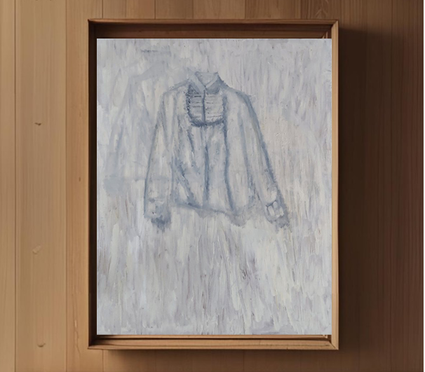 原画「白いブラウス」F30・油彩画