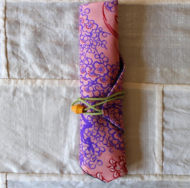 　ヴィンテージ着物の箸包み