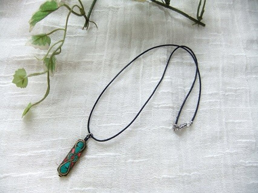 アンティークターコイズ　ペンダント