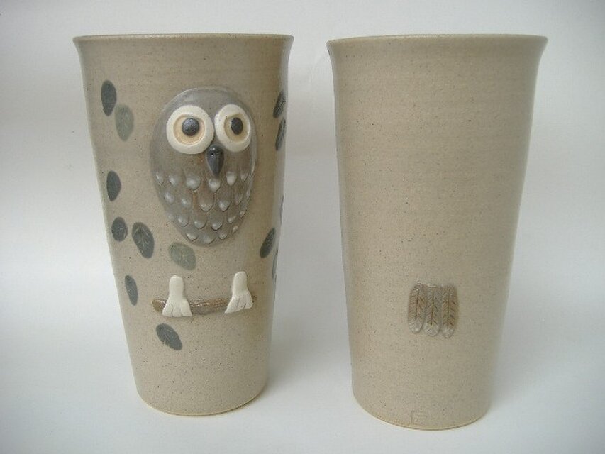 ふくろうのレリーフカップ