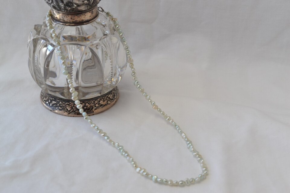 ミントグリーン　ケシパール　ネックレス　62