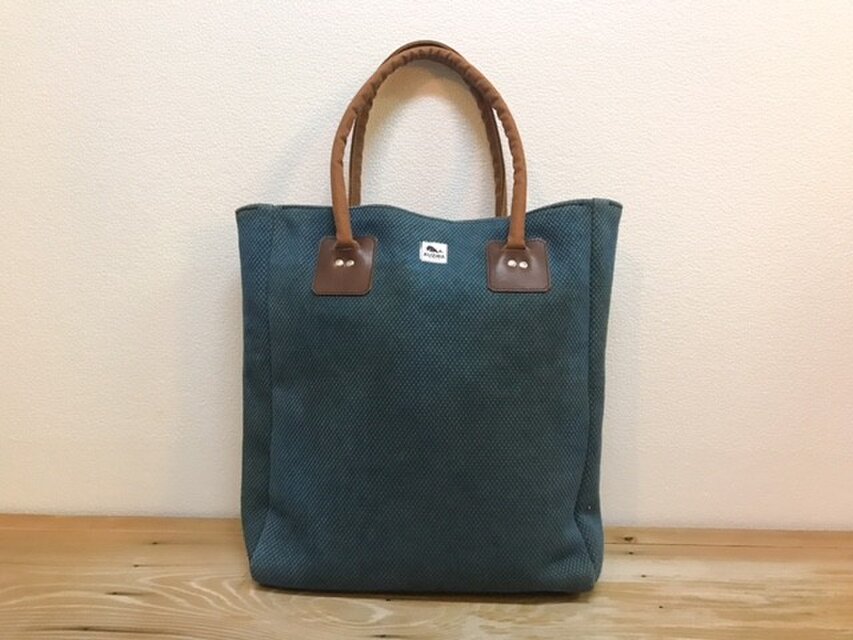 大き目刺し子トート