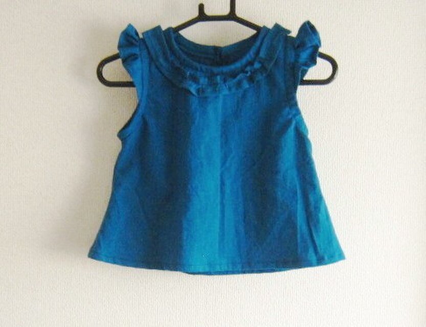 ハーフリネンのブラウス２