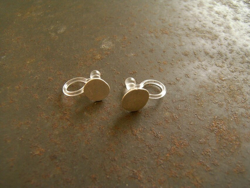 シルバー　ノンホールピアス