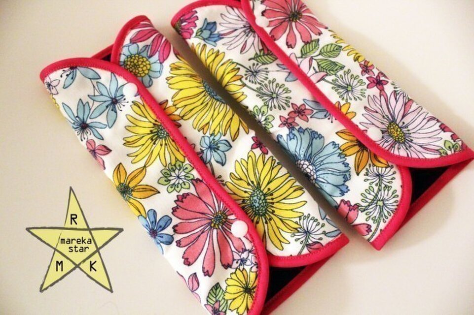 【売約済M様】№188ズレにくい肩ベルトカバー(3WAY)☆お花