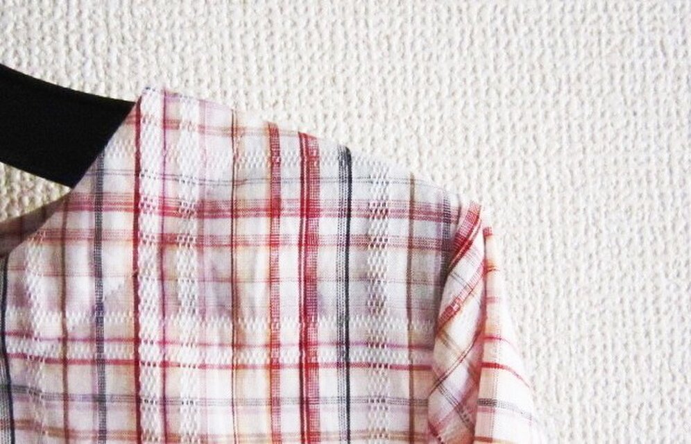 チェックのブラウス１２