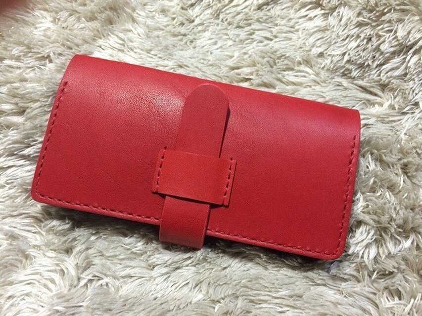 msas様オーダー■iPhone７/７s(4.7インチ）レザーケース　プレミアムレッド