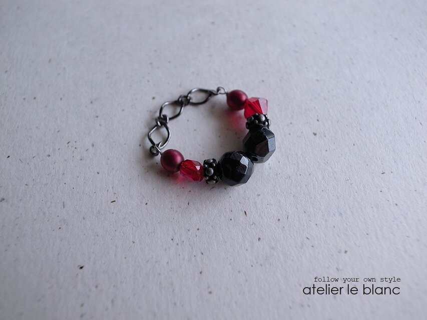 piece of full moon #8-2 ～ミッドナイトレース オブシディアンのリング～