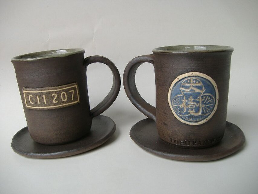 東武鬼怒川線、マグカップSL Ｃ11207(転車台付)