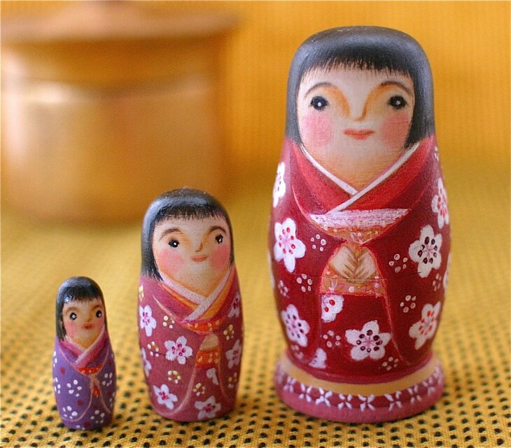 マトリョーシカ「梅子さん」