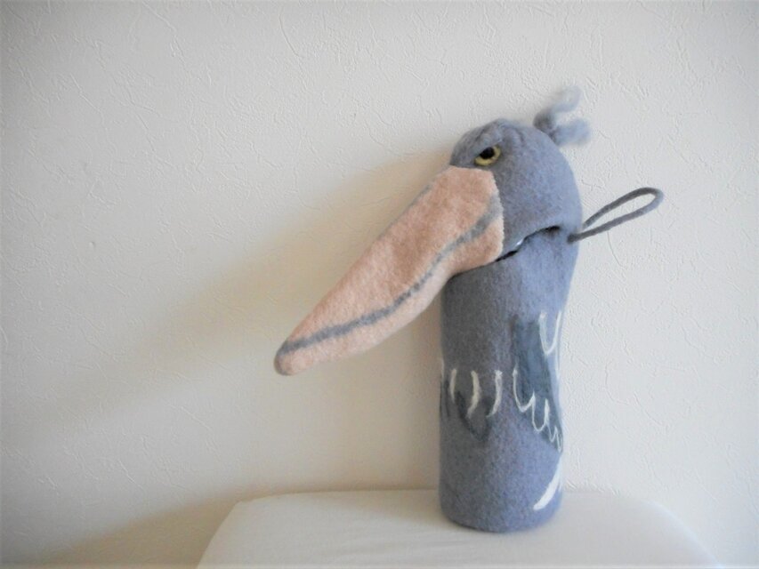 ハシビロコウ　ペットボトルケース