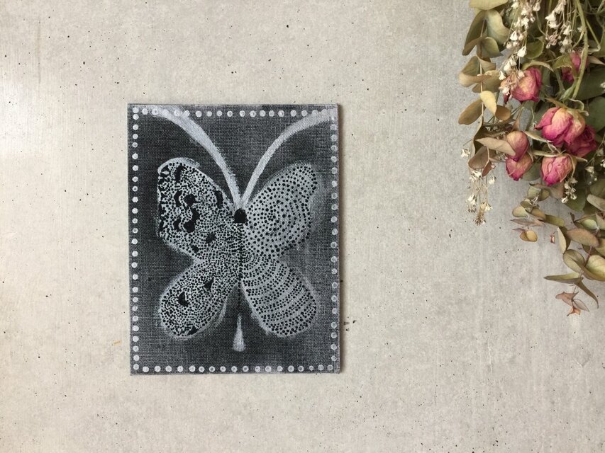 【一点のみ】私の夢を食べて飛ぶ蝶々【原画】＊アートパネル＊