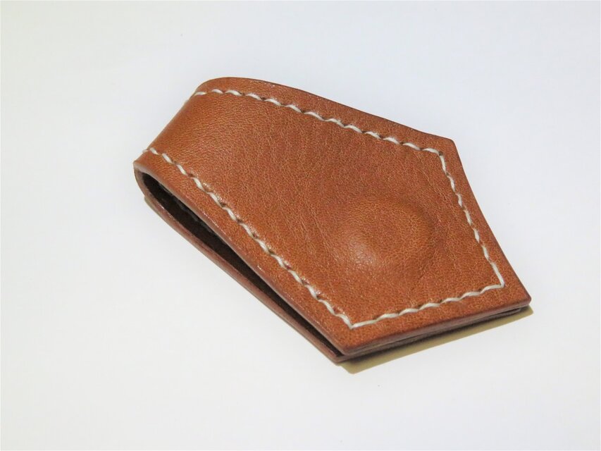 【アリゾナレザー】マグネットマネークリップ（茶）(コードホルダーやメモ貼りにも使えます)