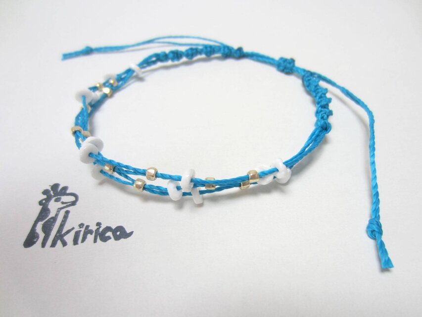 シェルの濡れても大丈夫なアンクレット