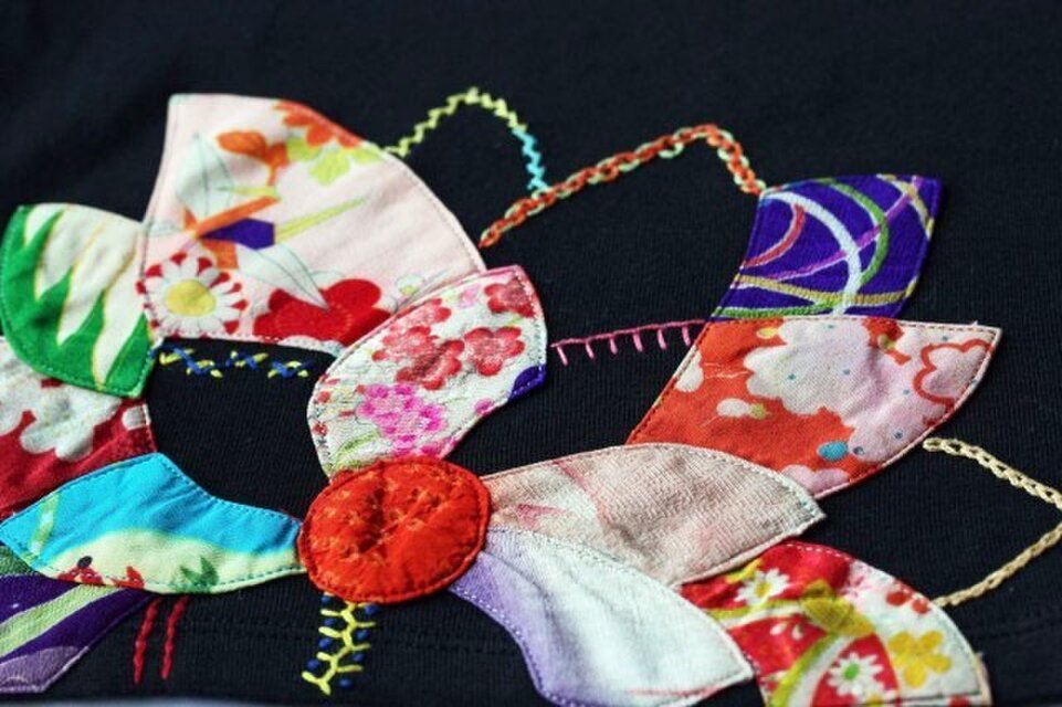花＊flower　リメイクＴシャツ