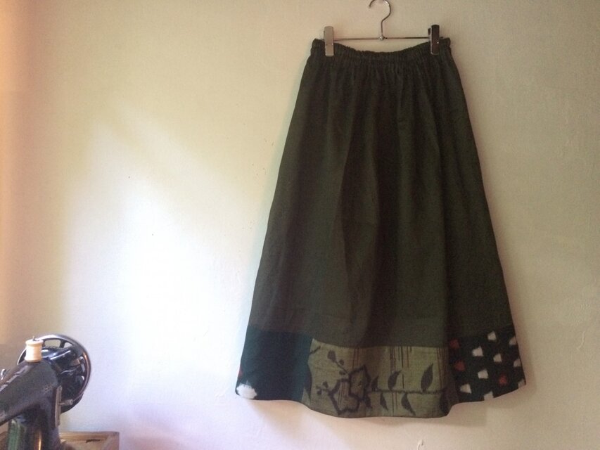 銘仙ペチコート032G　オーバースカート　シースルー　透け感