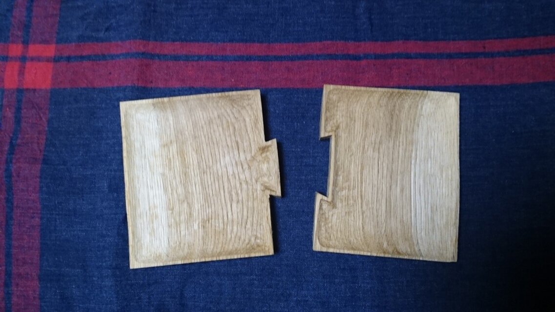 ペアの小皿（オイル仕上げ）