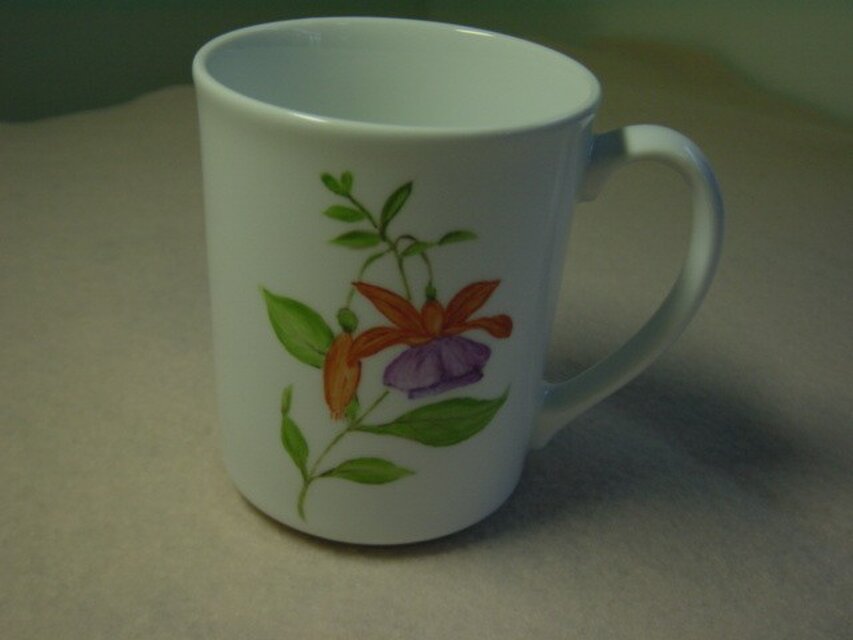 ポーセリンアート　　マグカップ