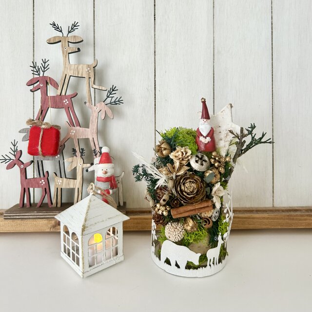 クリスマス白樺アレンジ