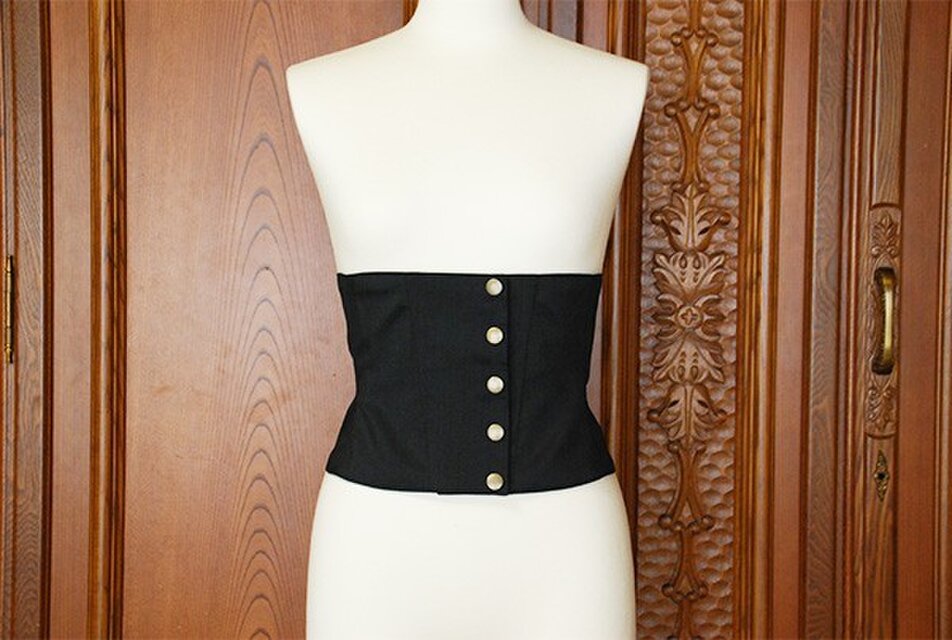 リボンレースアップコルセット