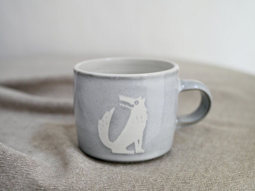 オオカミのマグカップ