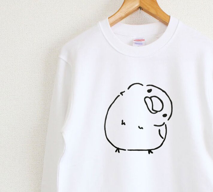 ふわっふわの文鳥　スウェット