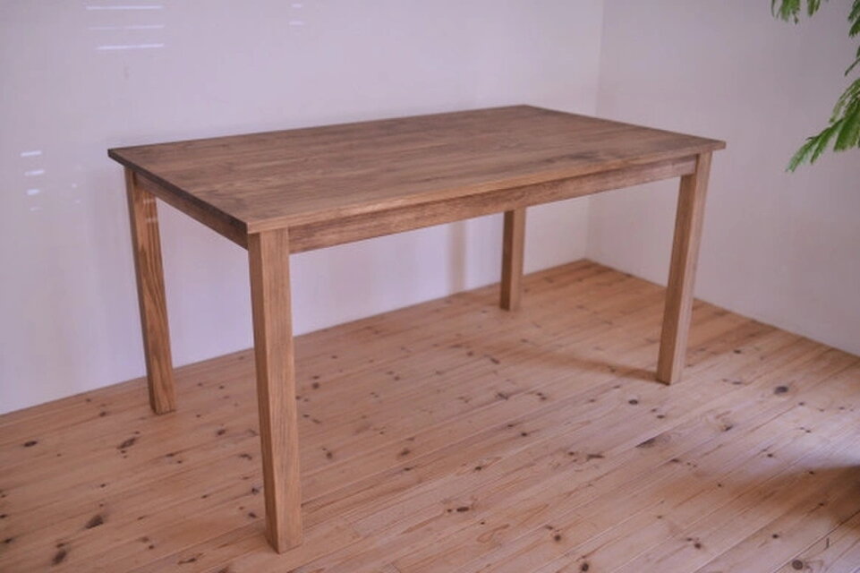 国産ひのき無垢材 テーブル・アンティーク仕上げ