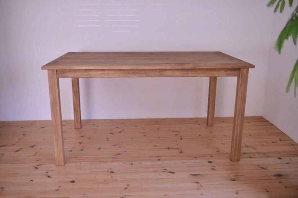 国産ひのき無垢材 テーブル・アンティーク仕上げ | iichi 日々の暮らし