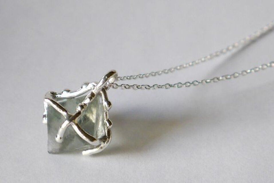 1点物★fluorite necklace（green)★フローライト★原石★