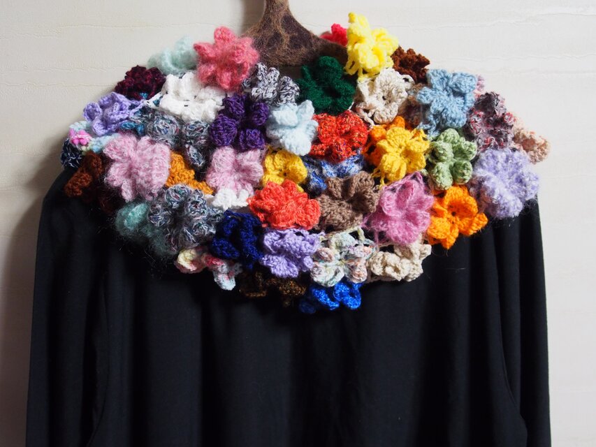 *華やぐお花のマフラー*