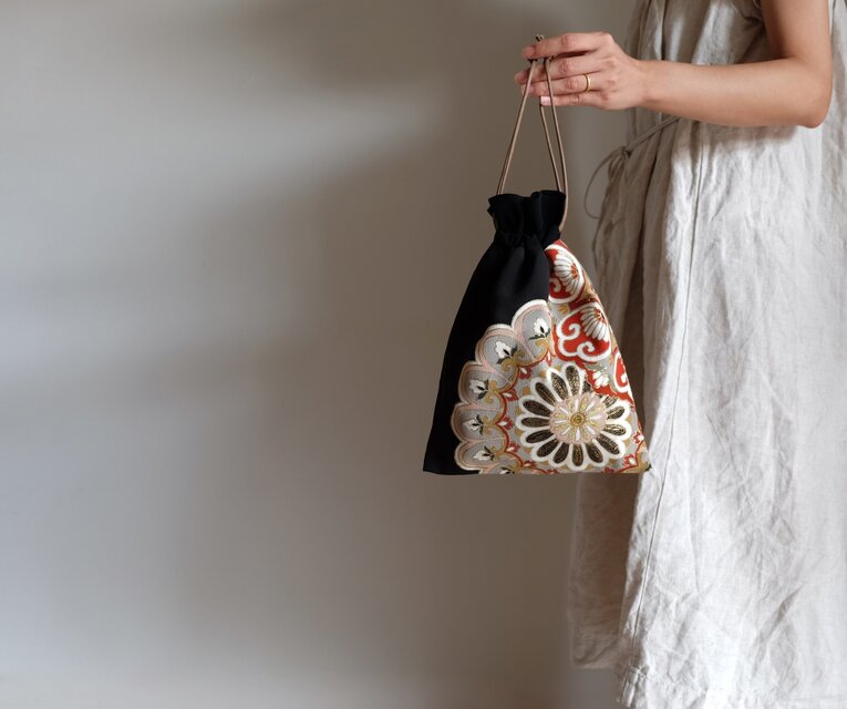 巾着袋　- 留袖 -     iichi通信掲載