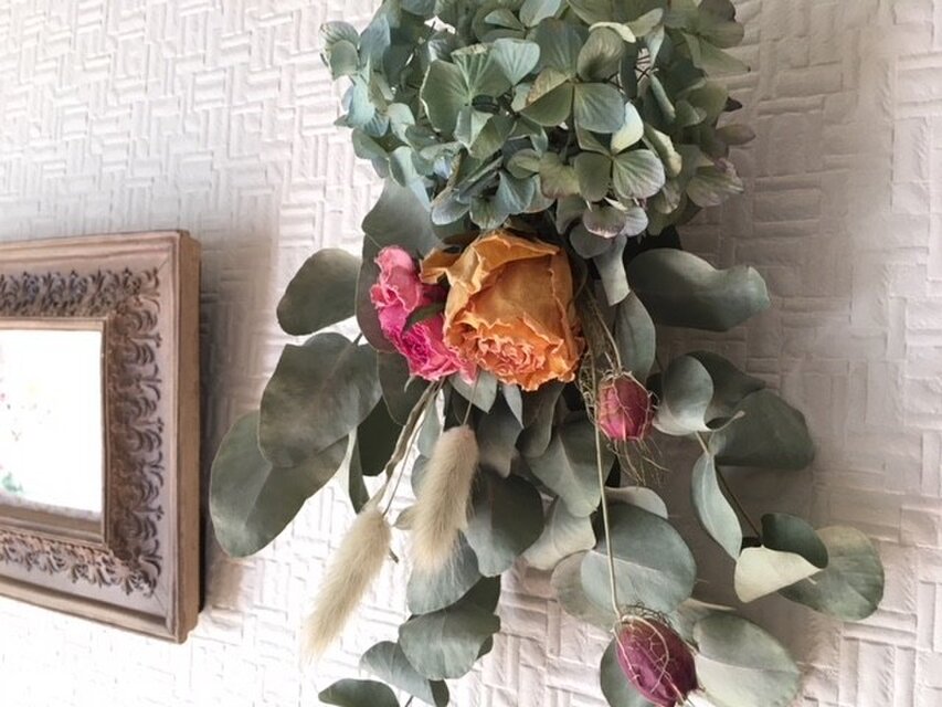 クラシカルローズのスワッグ