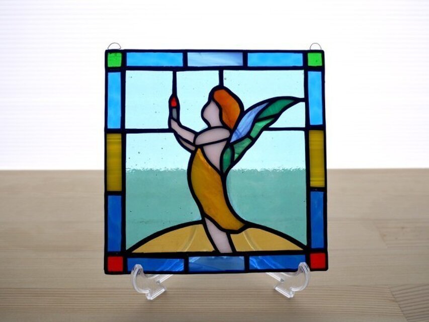 ステンドグラス ミニパネル フェアリー 15cm