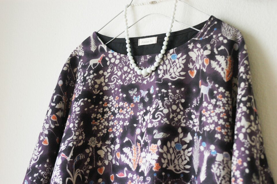 Liberty：yoshie　ゆったりドルマンプルオーバー（ウール／シルク）