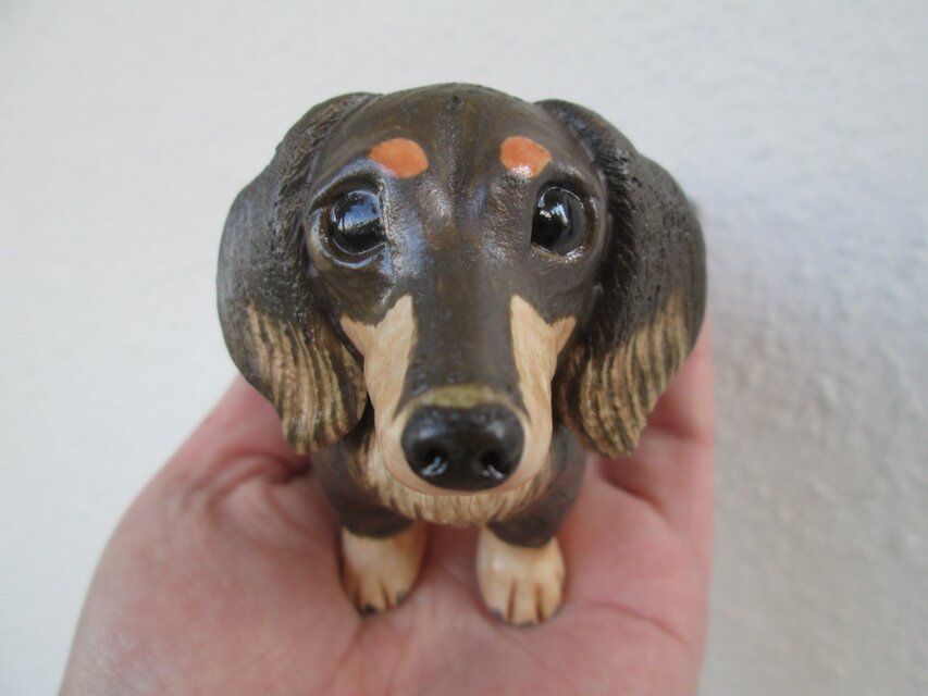 ＊ｈ様ご予約品＊ダックスフンドの置物