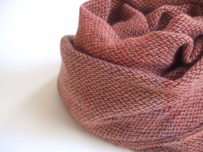 手織りカシミアストール・・ペチカ