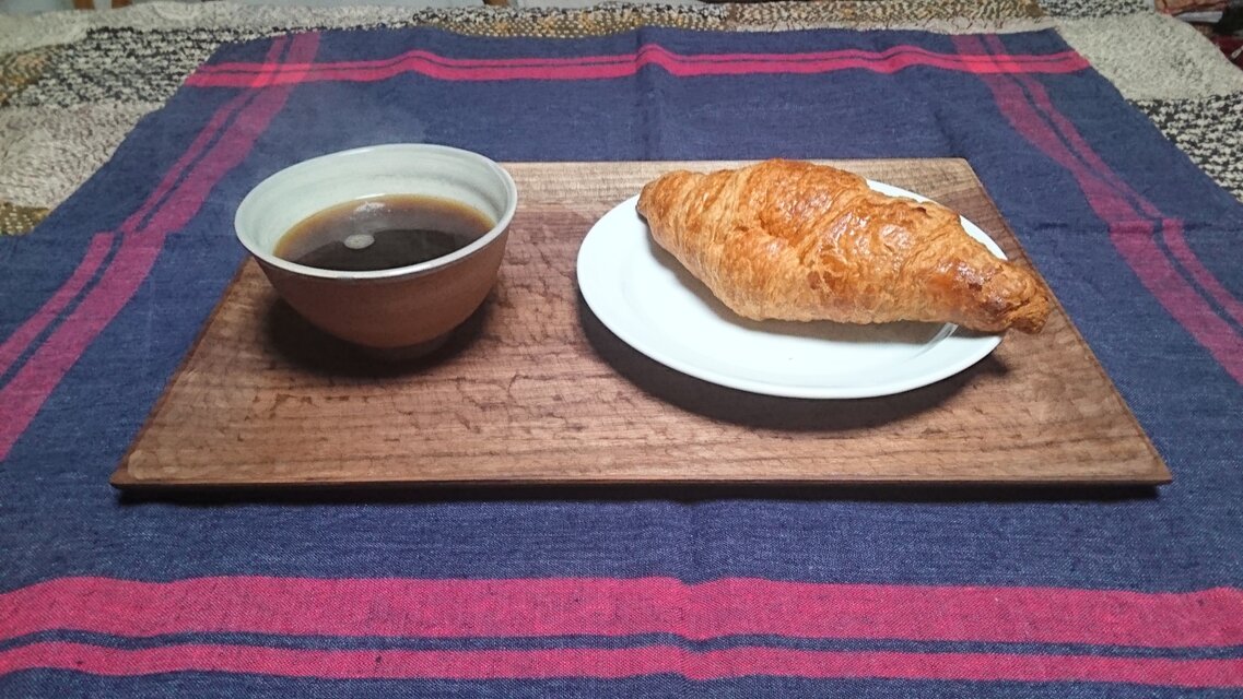 ブラックウオールナットのトレイ(オイル仕上げ）No.11