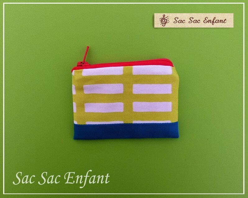 ミニミニポーチ SＳサイズ　Treillis(格子・トレイリー） パッチワーク