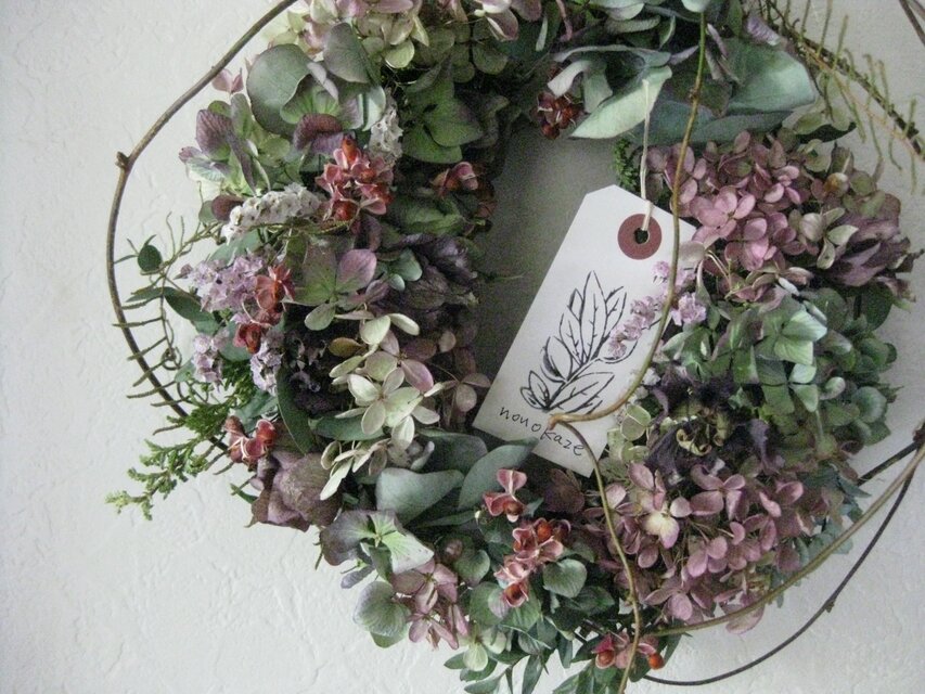 再出品2月のオーバルリース | iichi 日々の暮らしを心地よくする