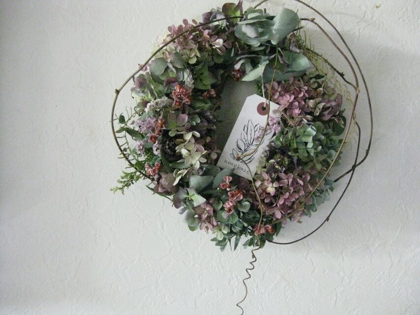 再出品2月のオーバルリース | iichi 日々の暮らしを心地よくする