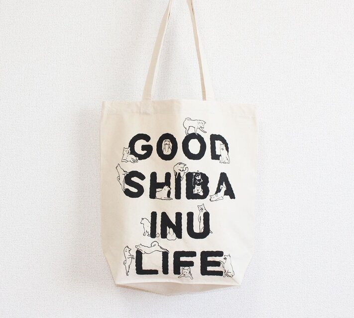 柴犬がいっぱい　トートバッグ