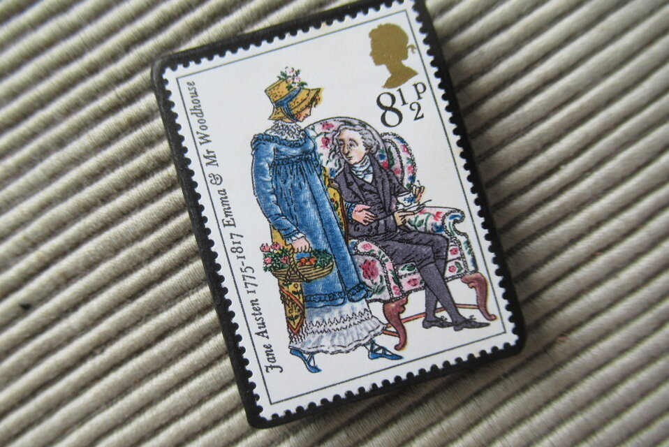 イギリス1975年 切手ブローチ3439 | iichi 日々の暮らしを心地よくする