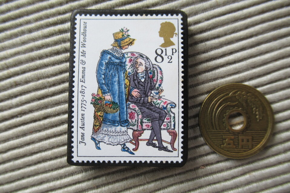 イギリス1975年 切手ブローチ3439 | iichi 日々の暮らしを心地よくする