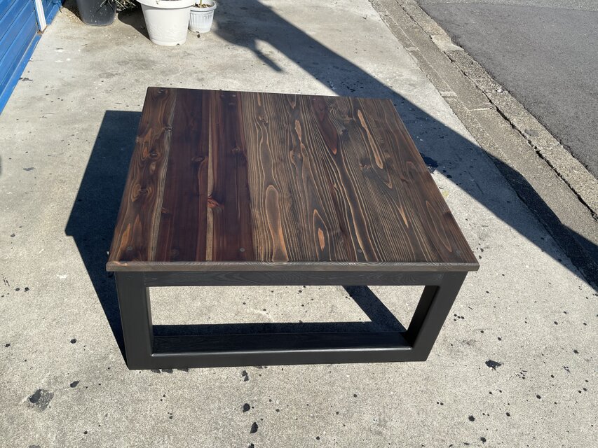 hotaru 正方形型 ローテーブル 四角 ソファーテーブル ちゃぶ台 男前